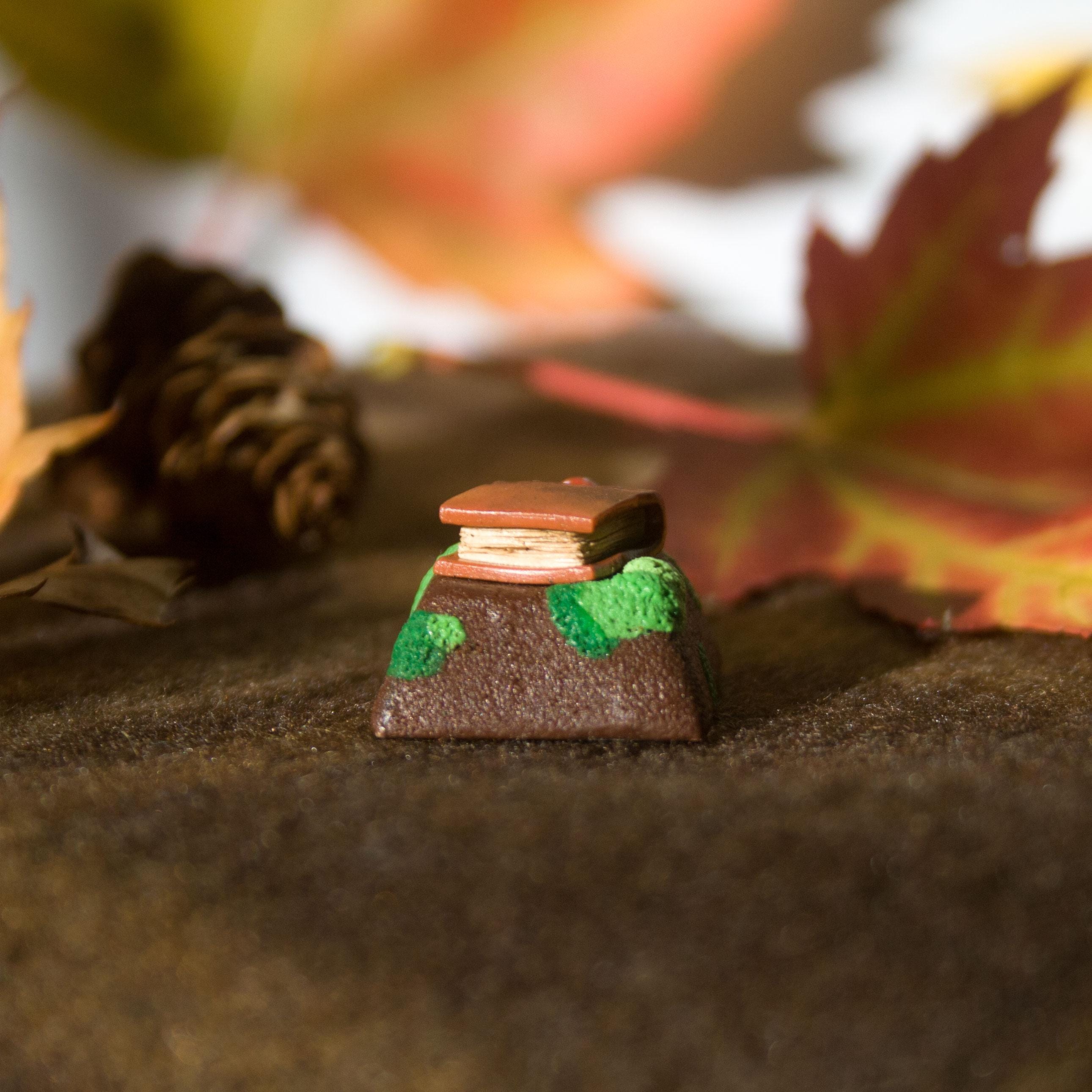 Mossy Mushroom Book Artisan Keycap