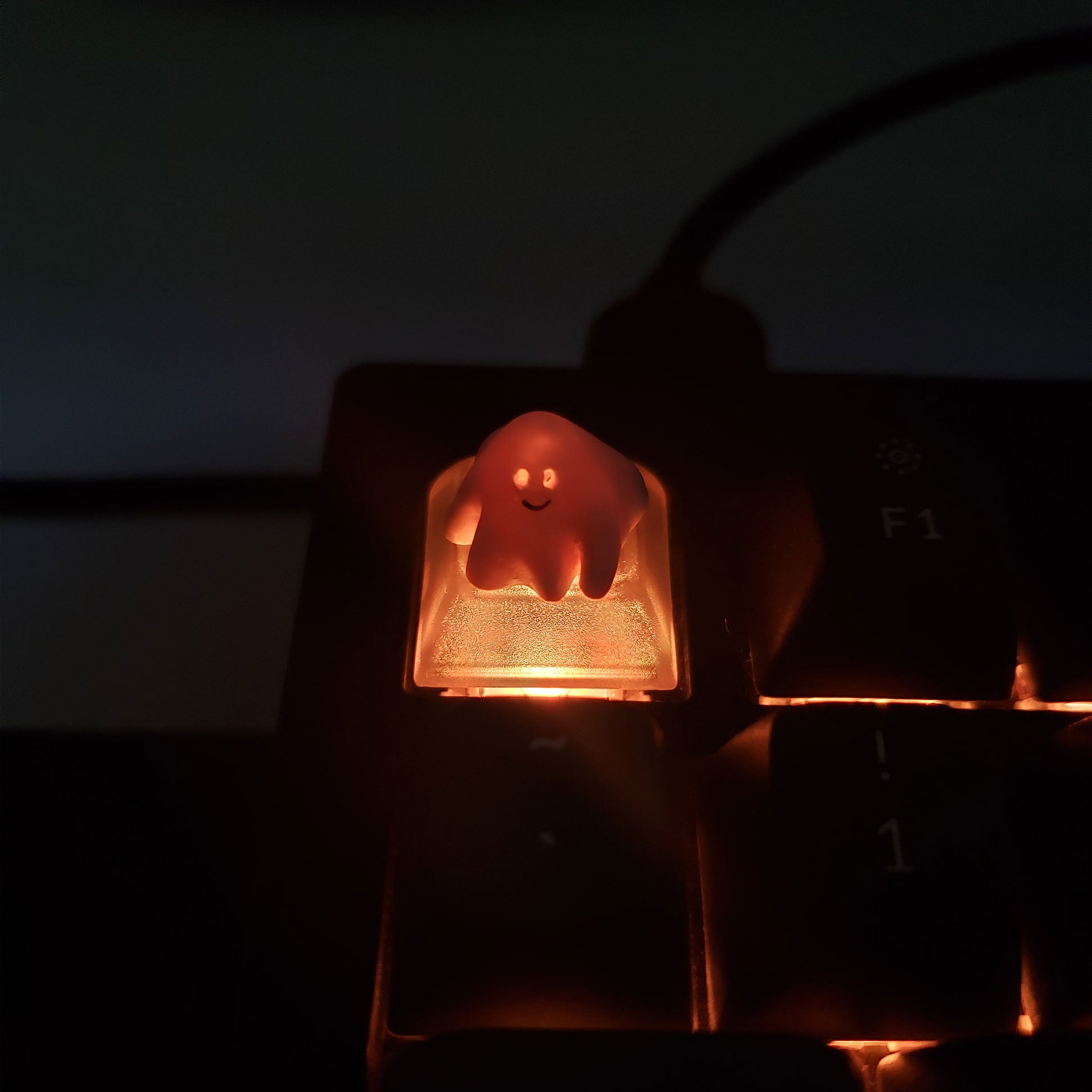 Glowing Ghost Artisan Keycap