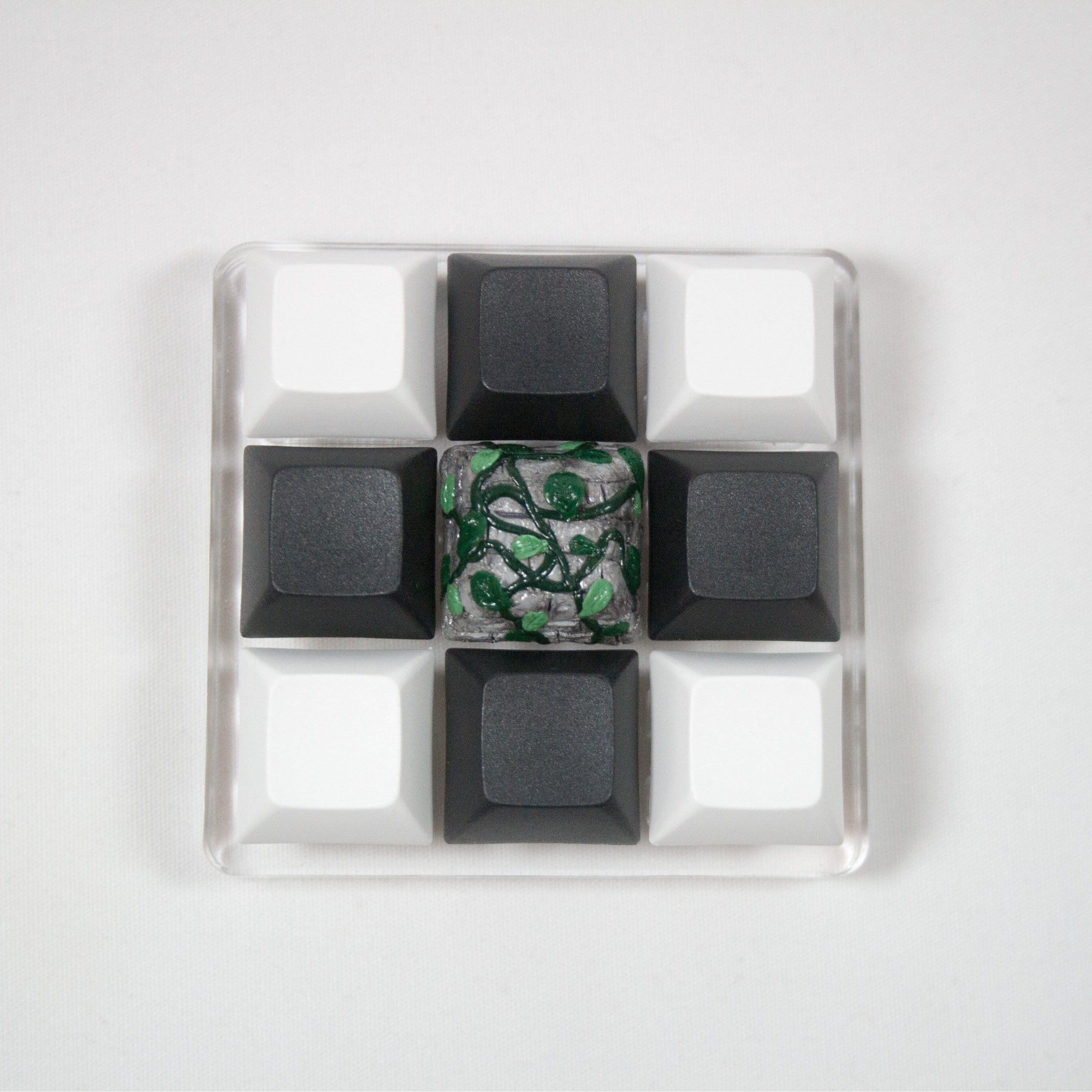 Ivy Vine Growing on Stone Artisan Keycap