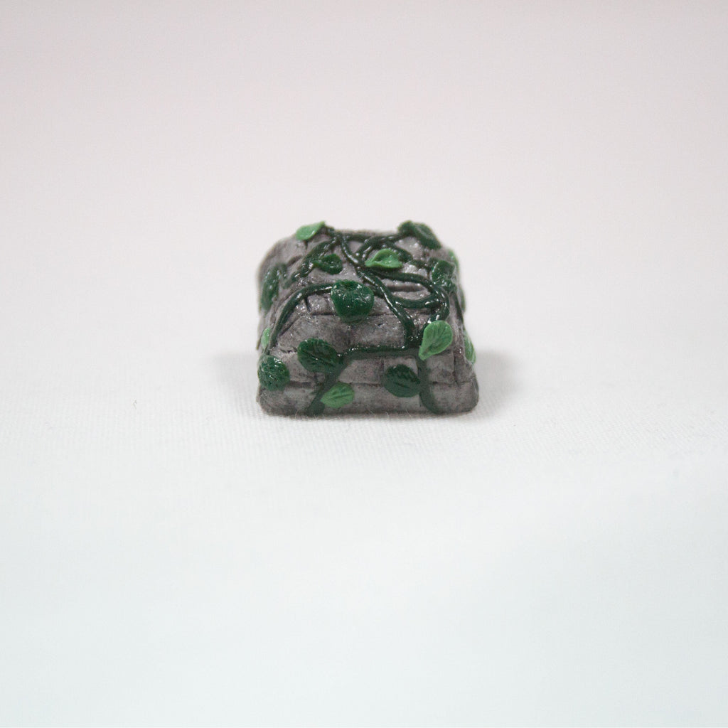 Ivy Vine Growing on Stone Artisan Keycap