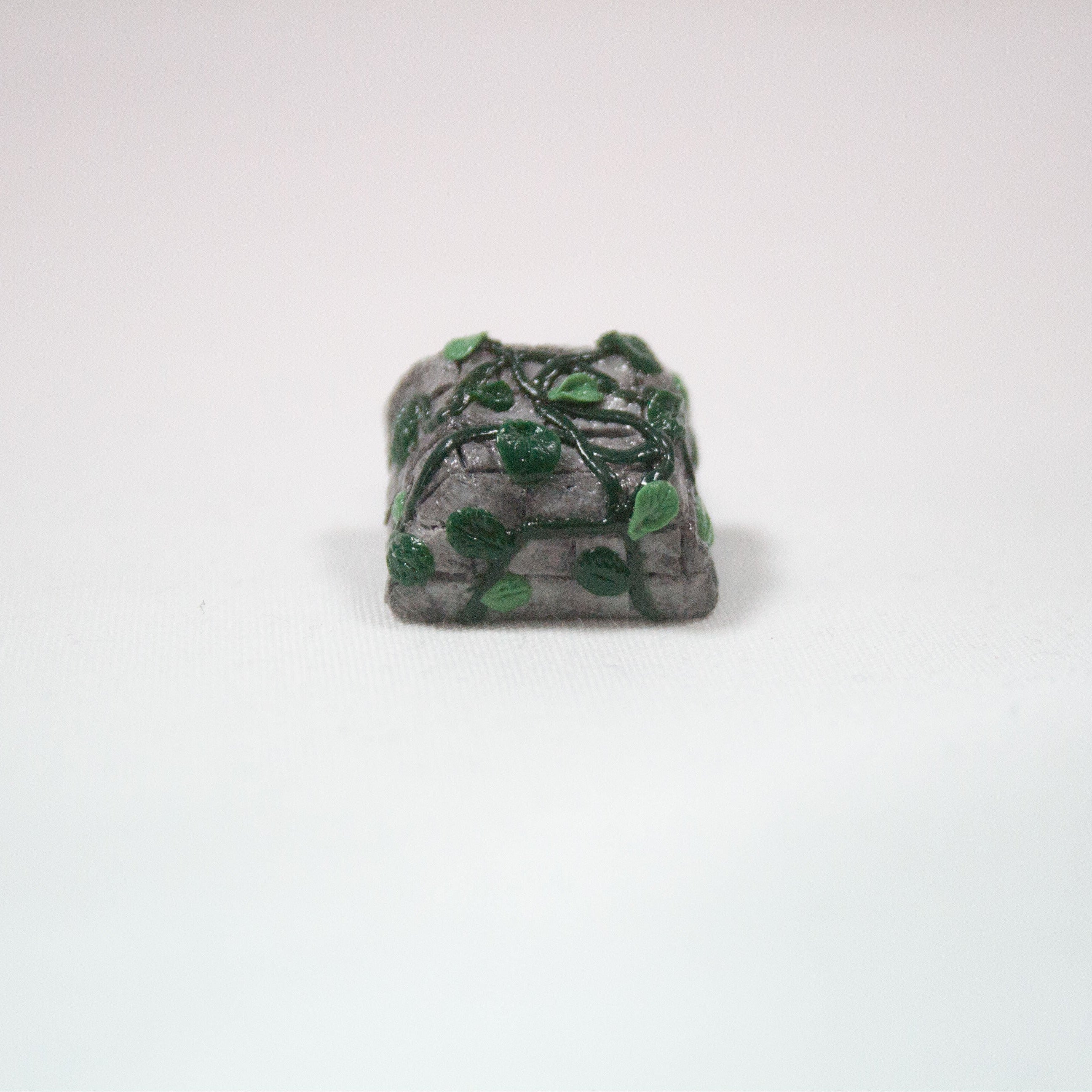 Ivy Vine Growing on Stone Artisan Keycap