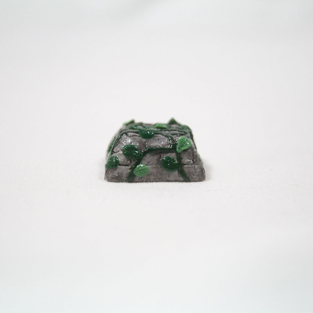 Ivy Vine Growing on Stone Artisan Keycap