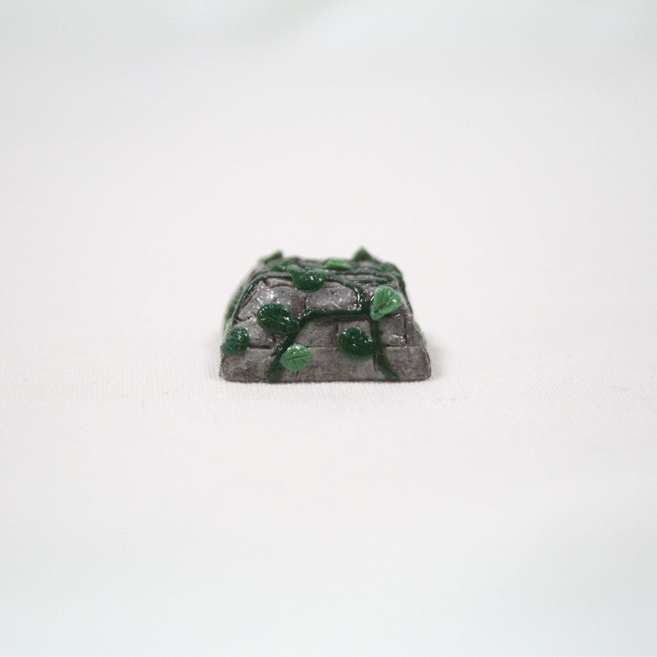 Ivy Vine Growing on Stone Artisan Keycap