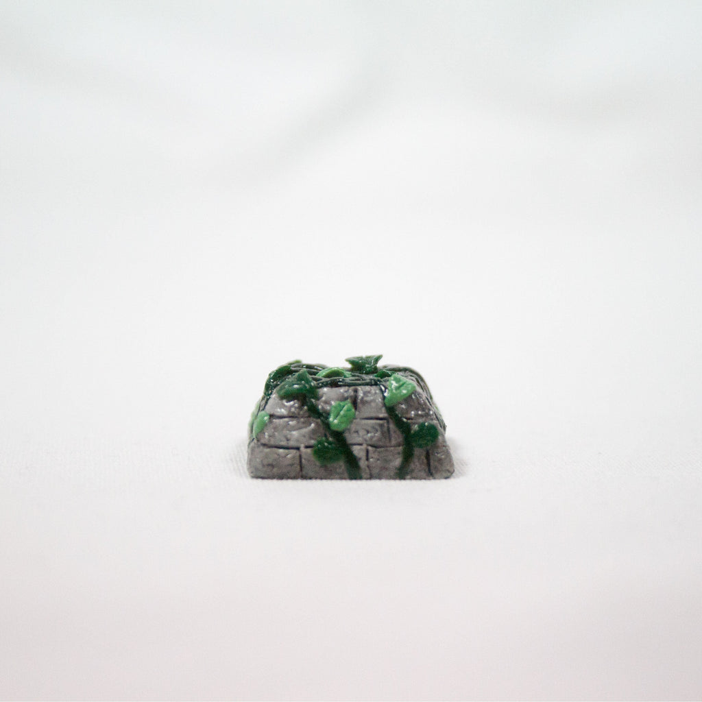 Ivy Vine Growing on Stone Artisan Keycap