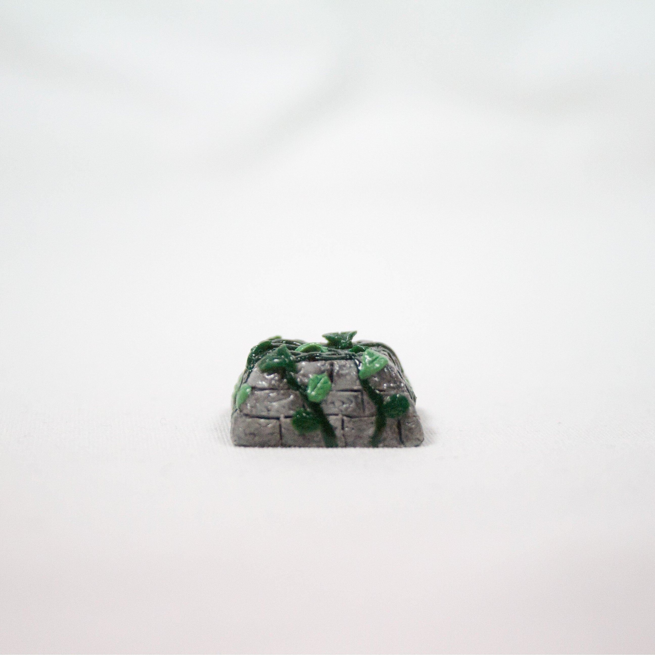 Ivy Vine Growing on Stone Artisan Keycap