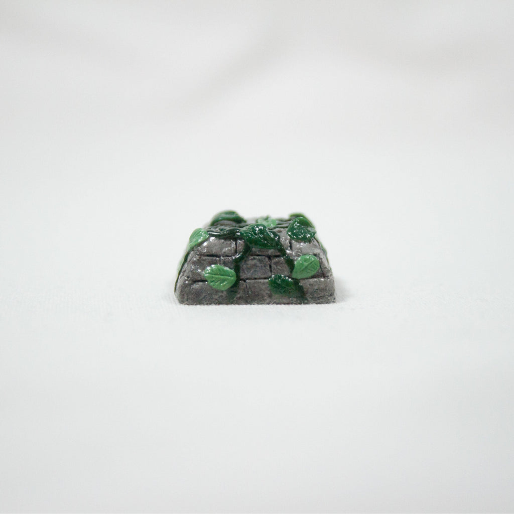 Ivy Vine Growing on Stone Artisan Keycap