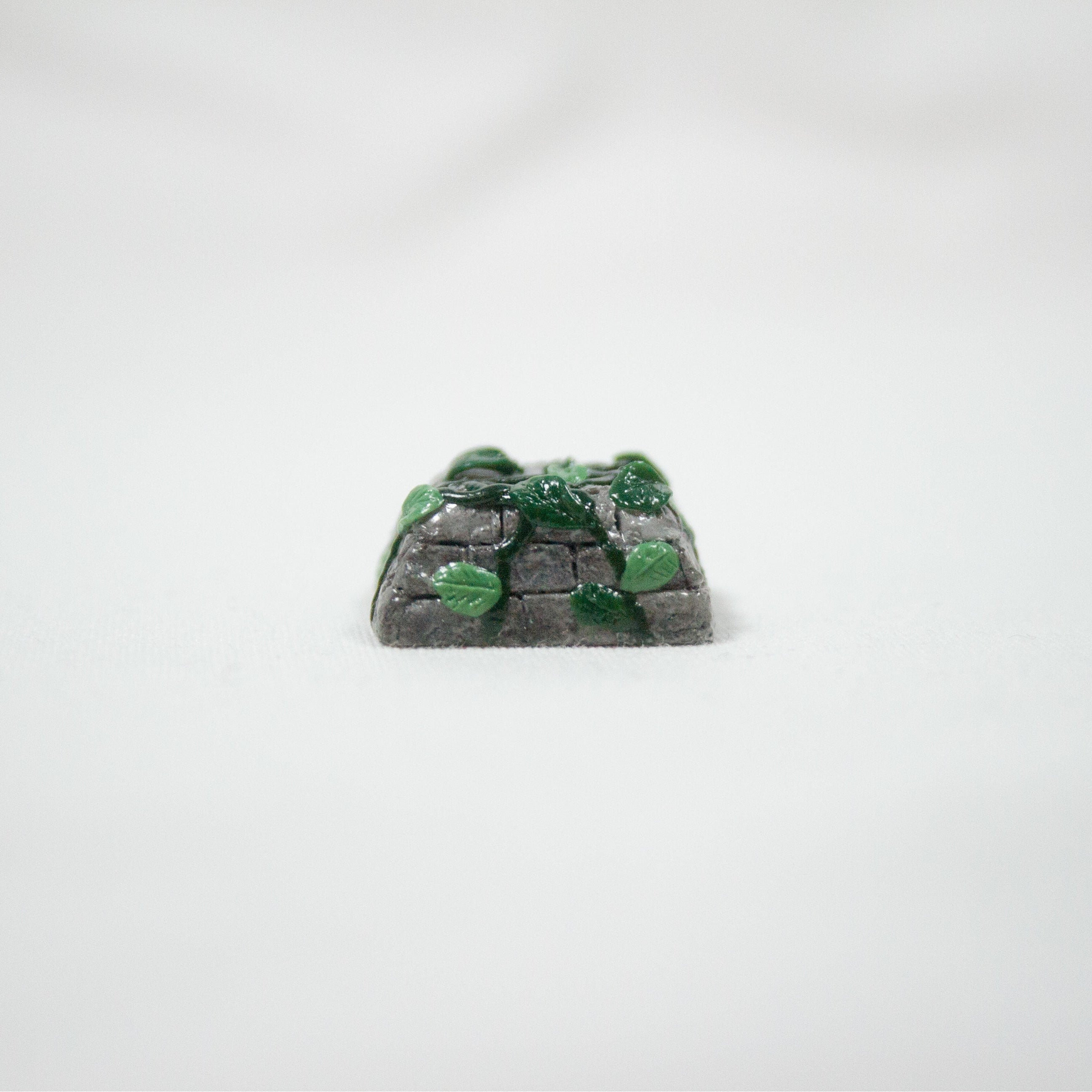 Ivy Vine Growing on Stone Artisan Keycap