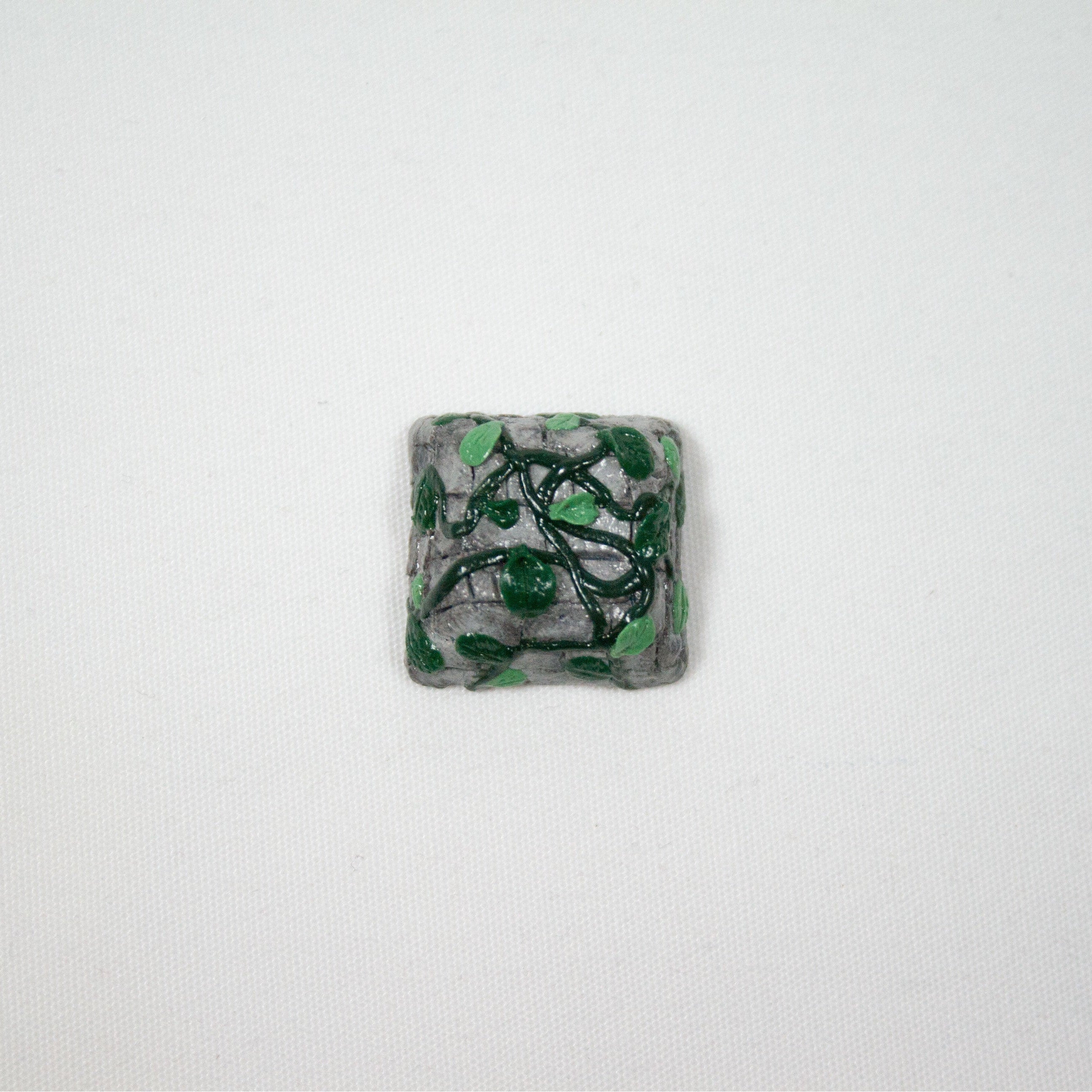Ivy Vine Growing on Stone Artisan Keycap