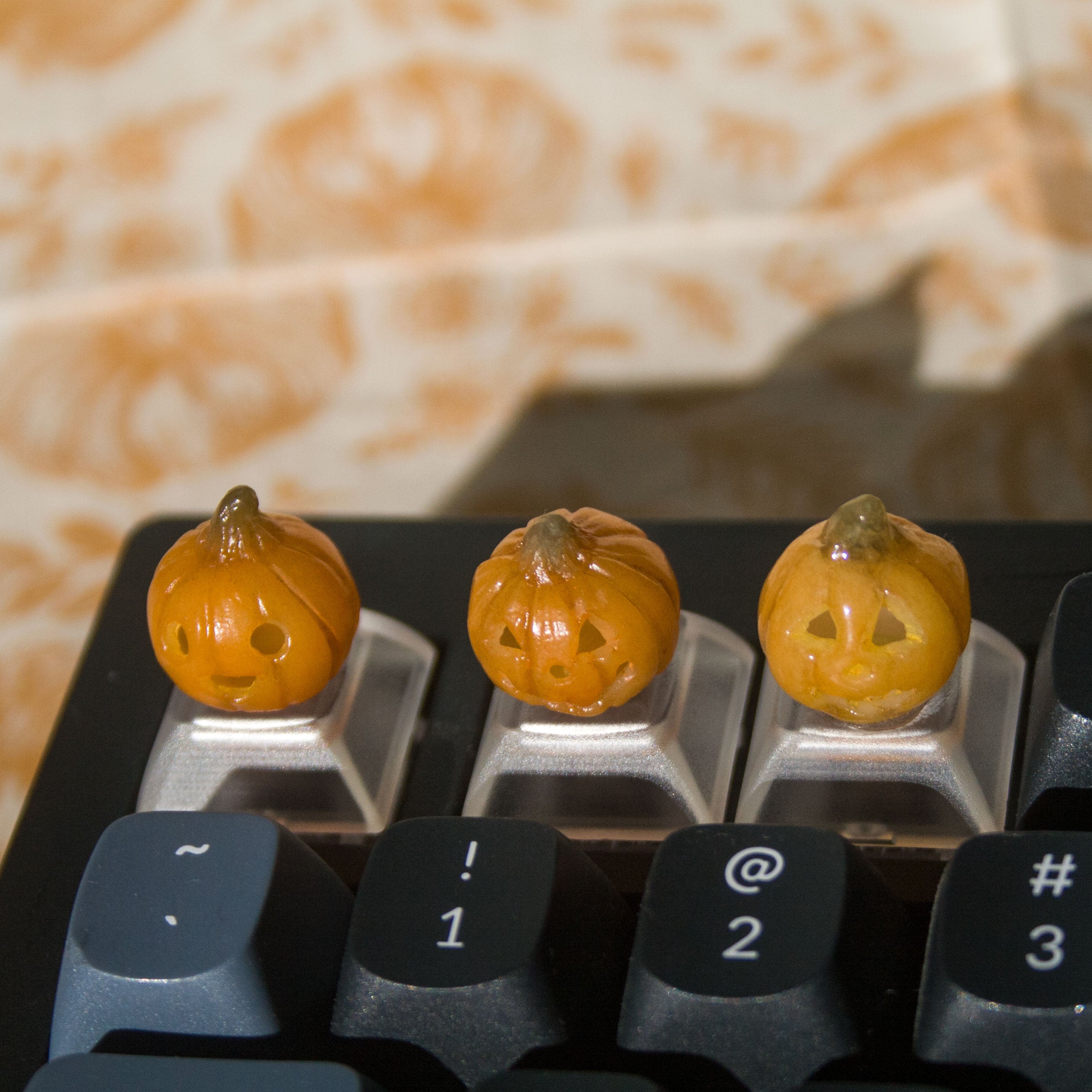 Custom Jack-o-Lantern Artisan Keycap