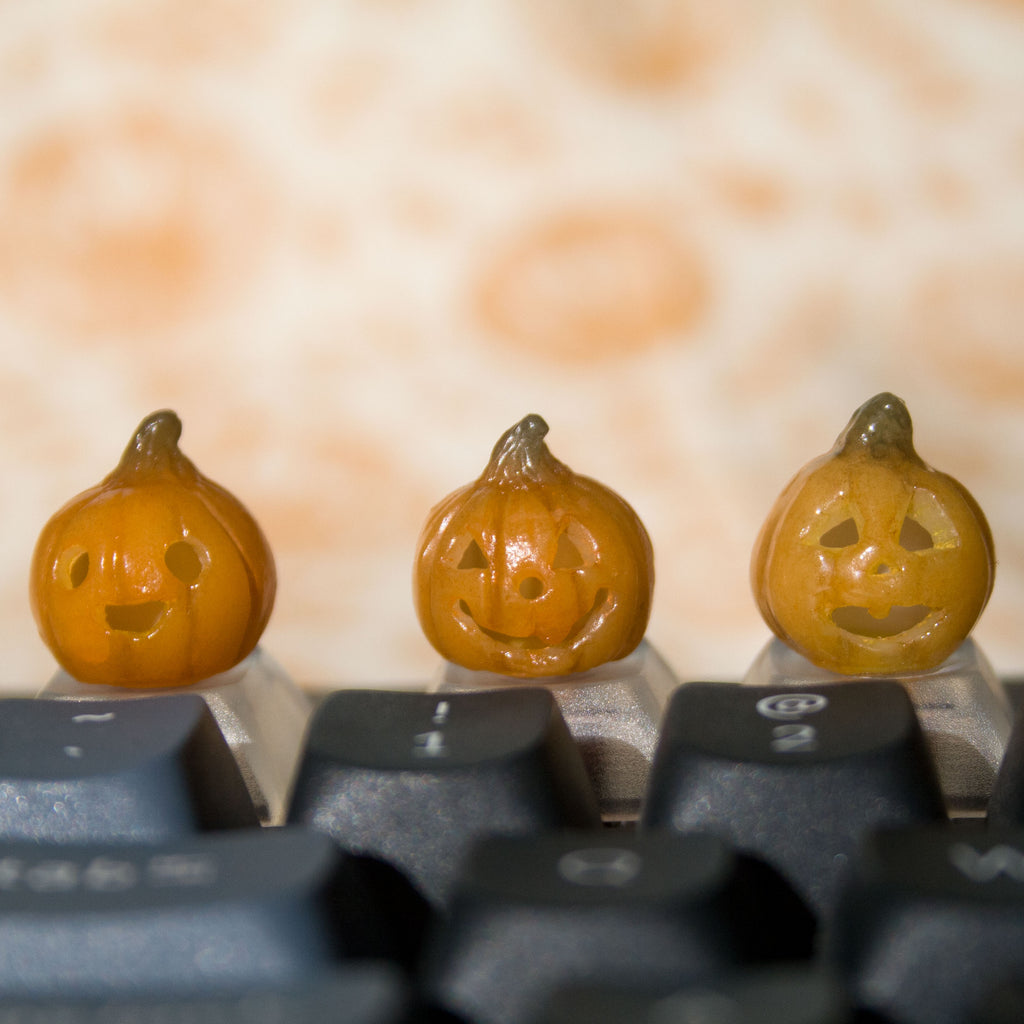 Custom Jack-o-Lantern Artisan Keycap
