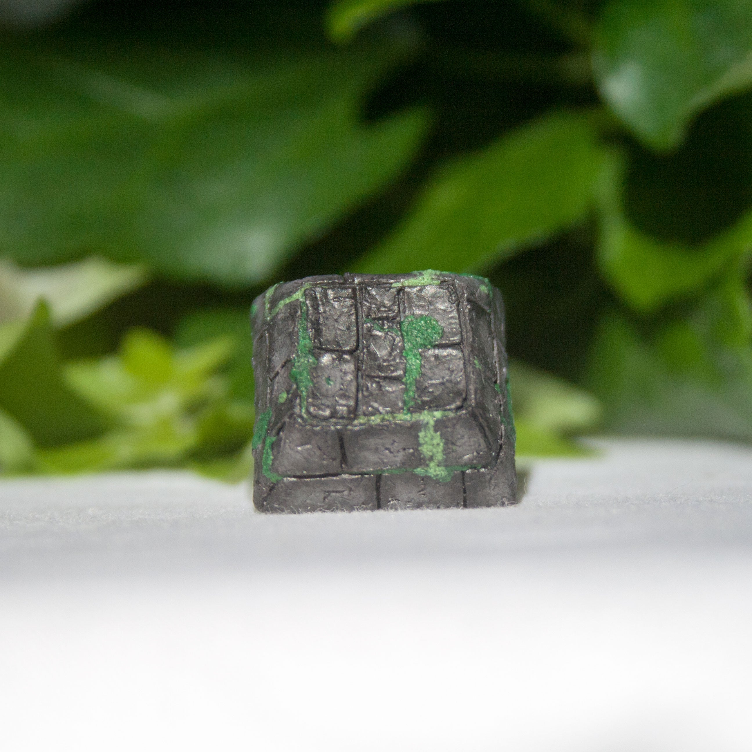 Mossy Cobblestone Artisan Keycap