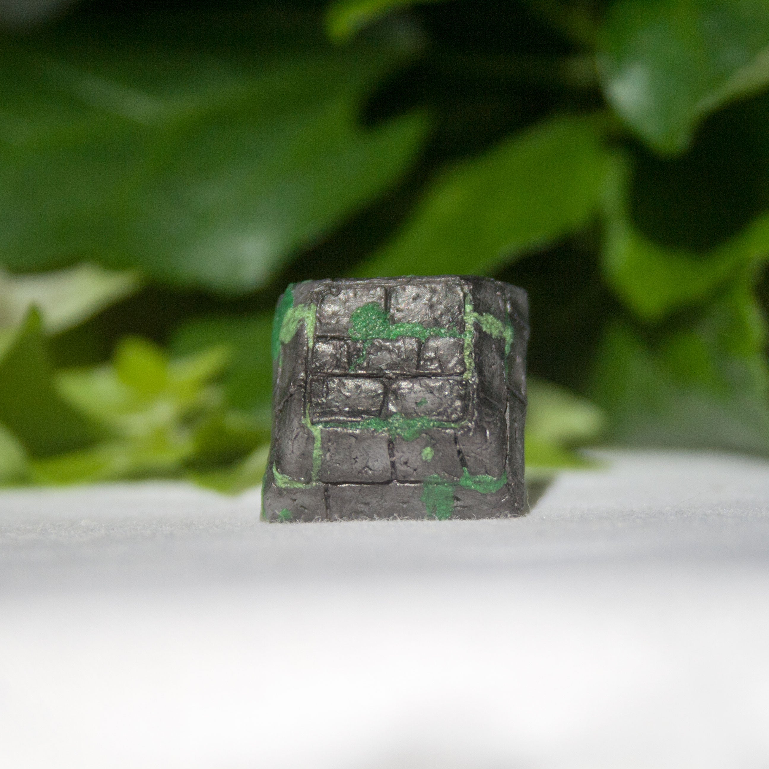 Mossy Cobblestone Artisan Keycap