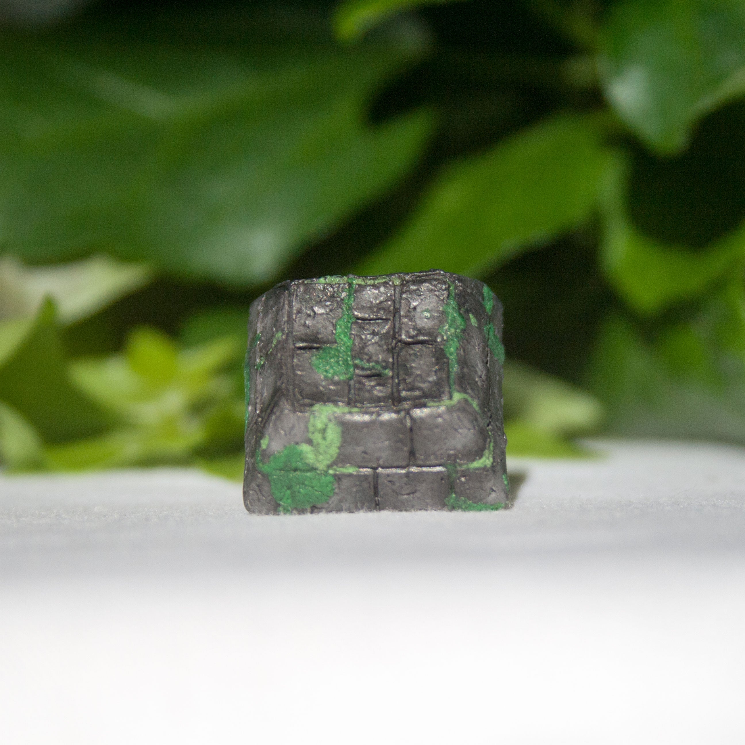 Mossy Cobblestone Artisan Keycap
