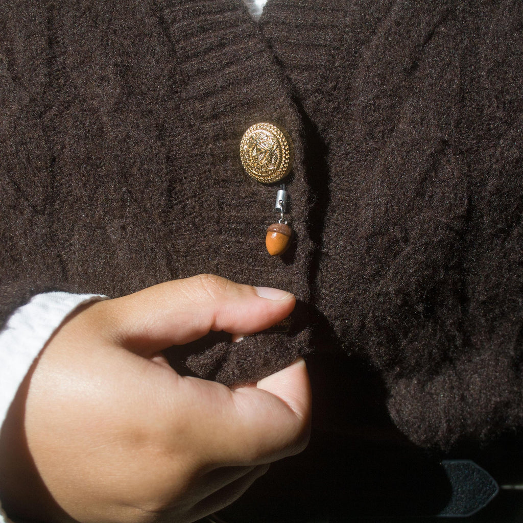 Acorn Clay Charm