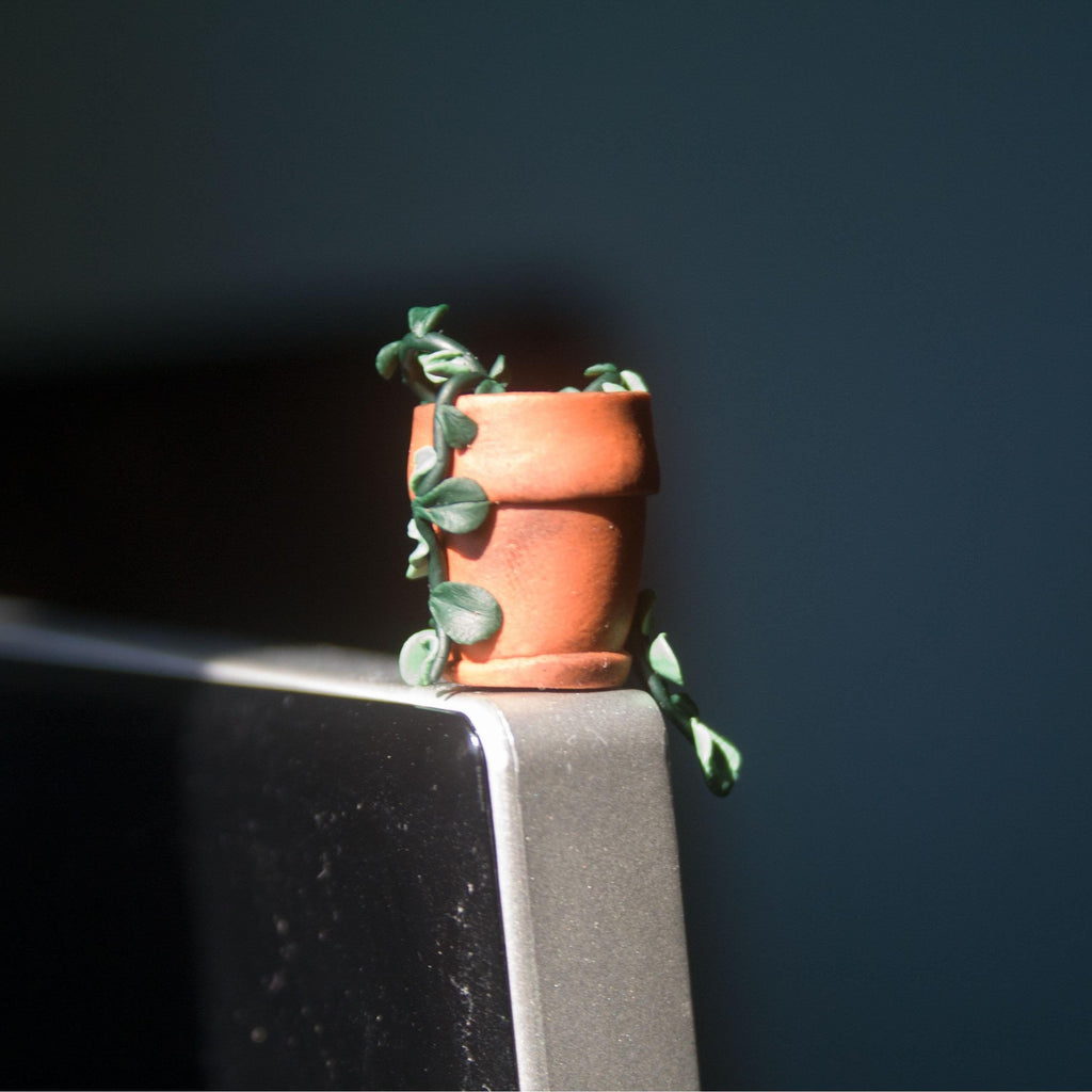 Potted Plant Monitor Topper
