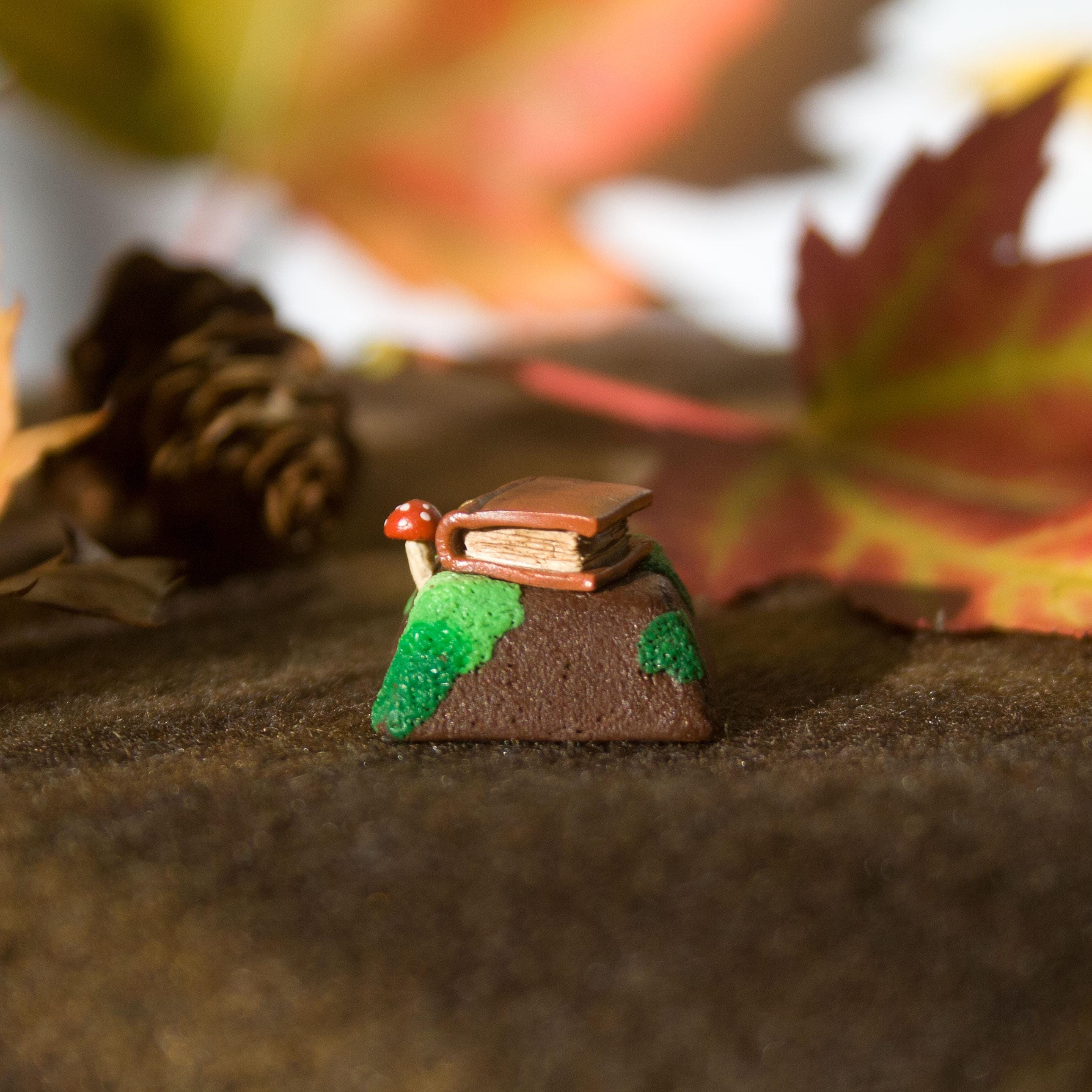 Mossy Mushroom Book Artisan Keycap