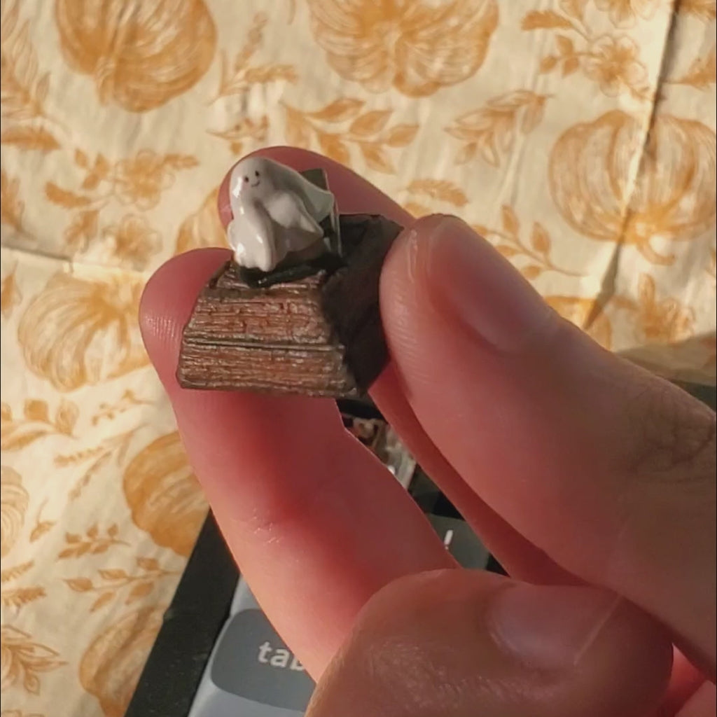Ghost Book Artisan Keycap